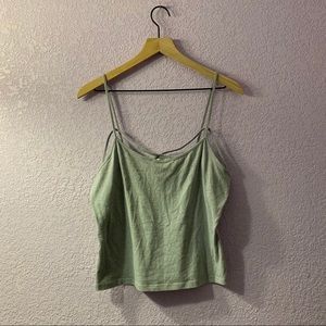 Wish & Whim Grey / Gray Crop Top / Tank Top